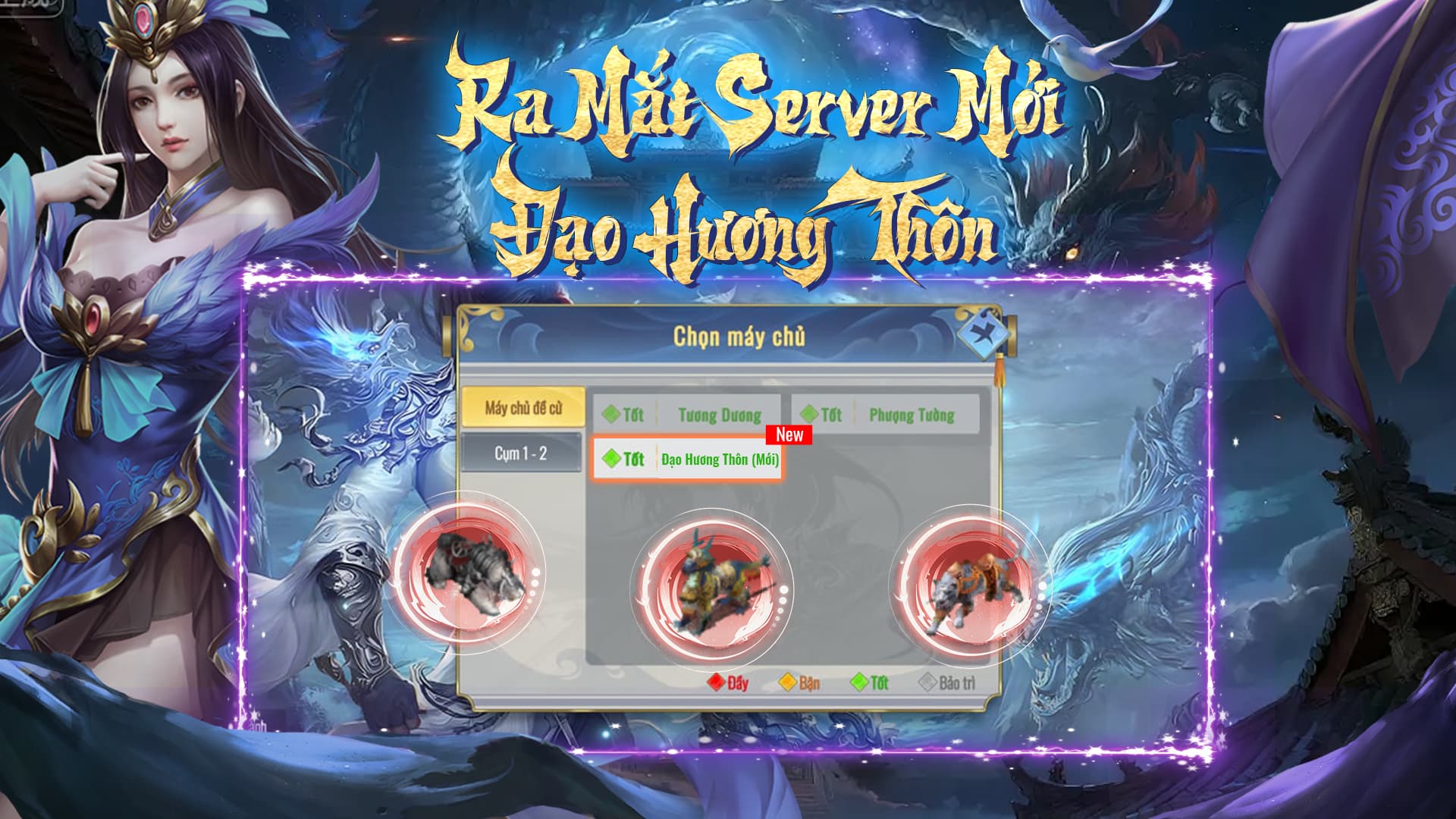 [KIẾM SƠN MOBILE] KHAI MỞ MÁY CHỦ MỚI: ĐẠO HƯƠNG THÔN