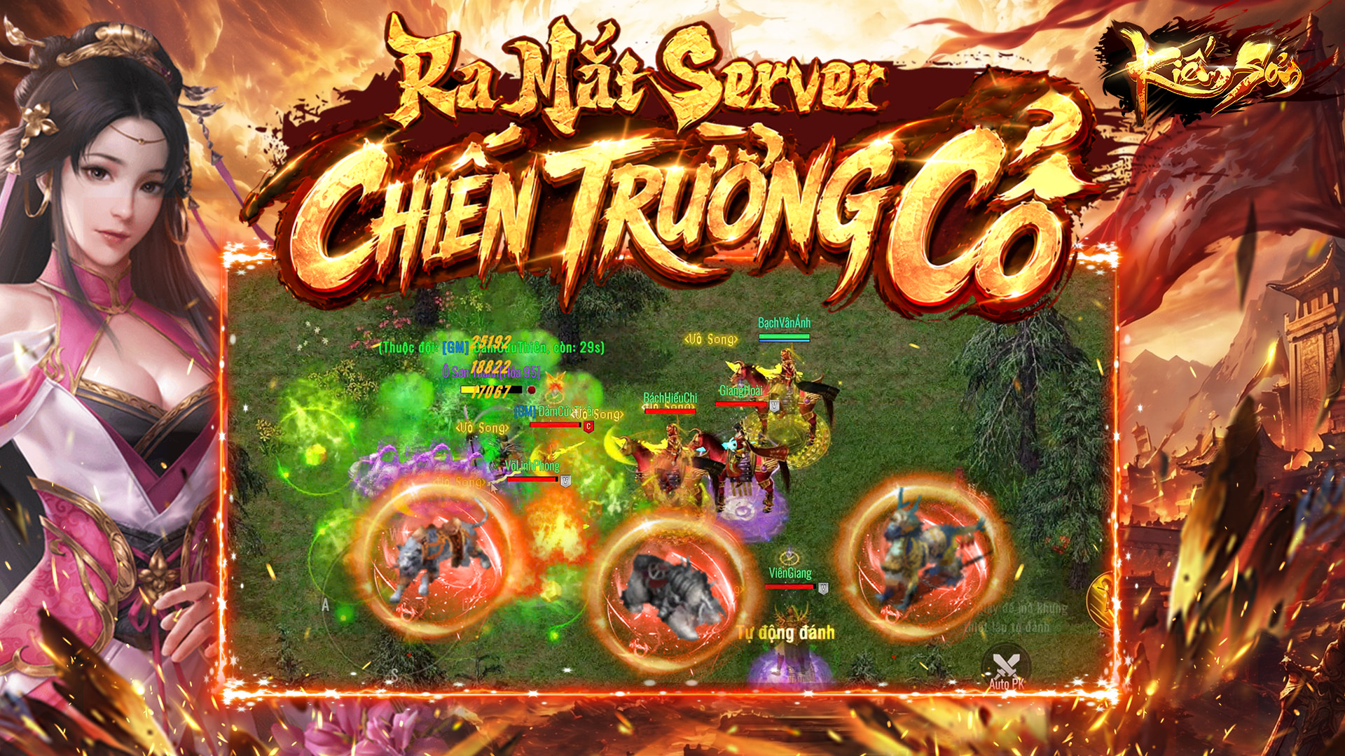 [KIẾM SƠN MOBILE] CHÍNH THỨC KHAI MỞ SERVER CHIẾN TRƯỜNG CỔ